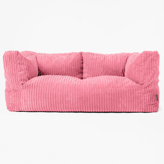 2-Sitzer Albert Sitzsacksofa - Cord Koralle 01