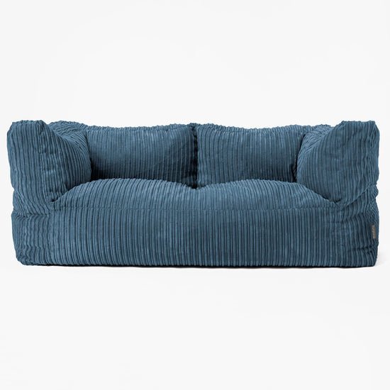 2-Sitzer Albert Sitzsacksofa - Cord Marineblau 01
