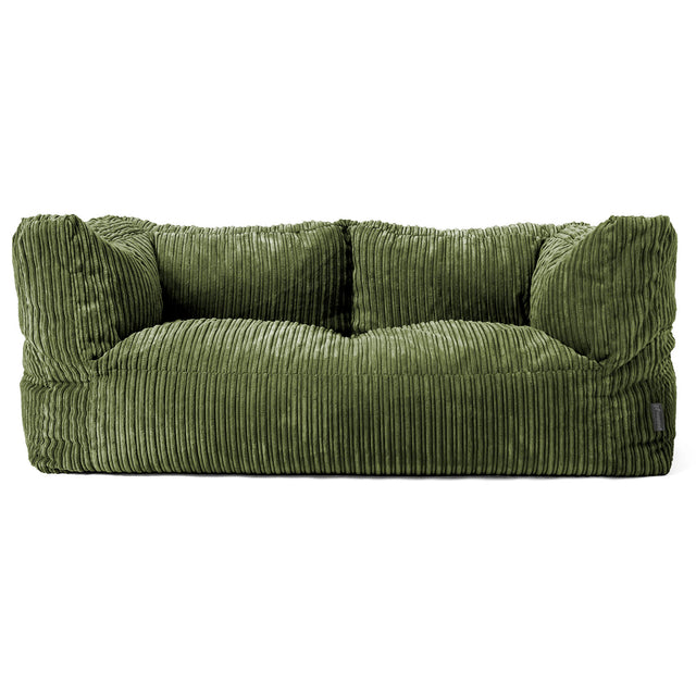 2-Sitzer Albert Sitzsacksofa - Cord Nadelwaldgrün 01