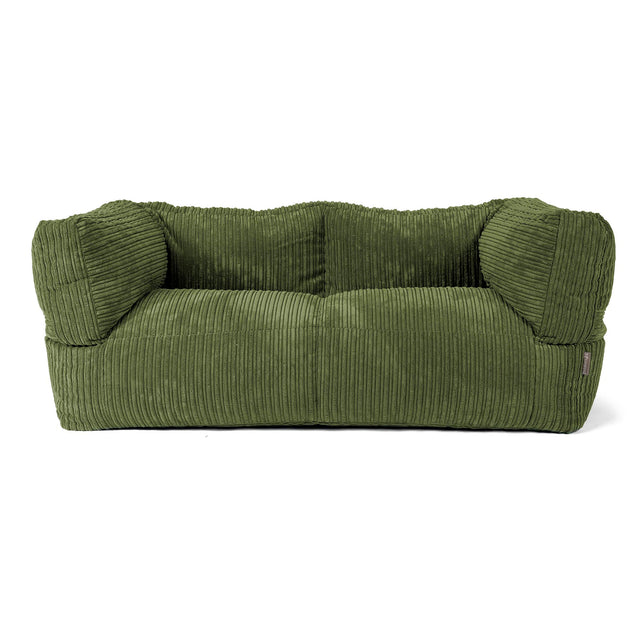 2-Sitzer Albert Sitzsacksofa - Cord Nadelwaldgrün 01