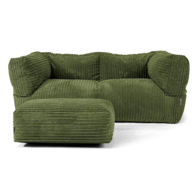 2-Sitzer Albert Sitzsacksofa - Cord Nadelwaldgrün 02