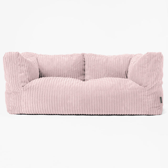 2-Sitzer Albert Sitzsacksofa - Cord Rosa 01