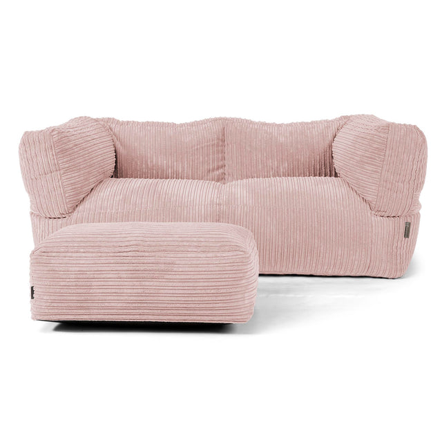 2-Sitzer Albert Sitzsacksofa - Cord Rosa 02