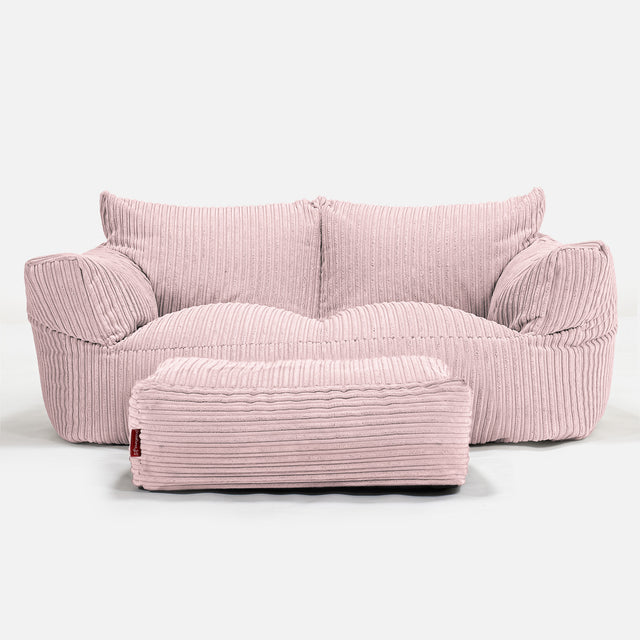 Josephine Sitzsack Sofa - Cord Rosa 02