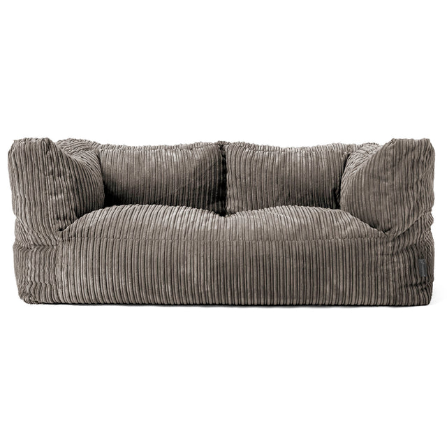 2-Sitzer Albert Sitzsacksofa - Cord Graphitgrau 01