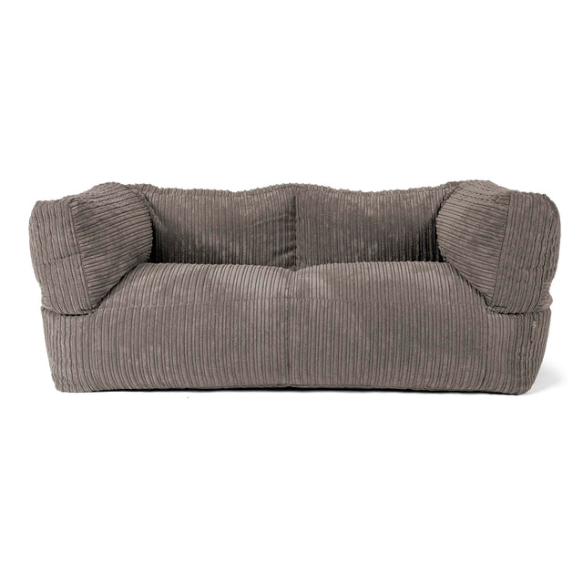 2-Sitzer Albert Sitzsacksofa - Cord Graphitgrau 01