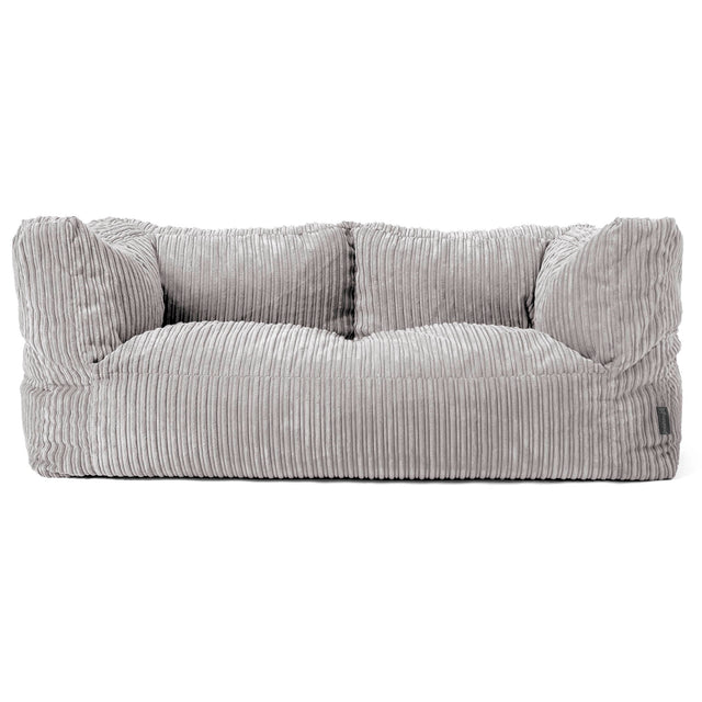 2-Sitzer Albert Sitzsacksofa - Cord Silbergrau 01