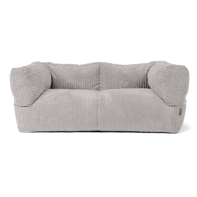 2-Sitzer Albert Sitzsacksofa - Cord Silbergrau 01