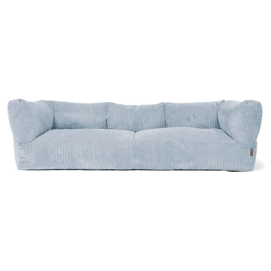 3-Sitzer Albert Sitzsacksofa - Cord Baby Blau 01