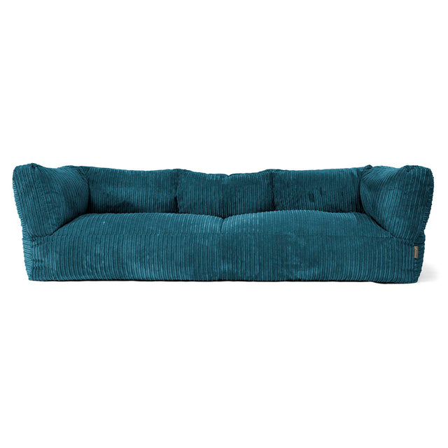 3-Sitzer Albert Sitzsacksofa - Cord Blaugrün 01
