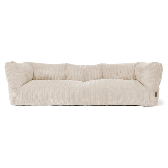 3-Sitzer Albert Sitzsacksofa - Cord Creme 01