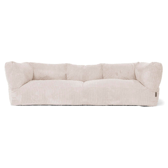 3-Sitzer Albert Sitzsacksofa - Cord Elfenbein 01