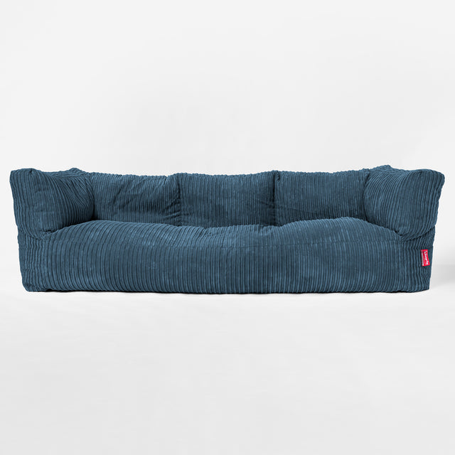 3-Sitzer Albert Sitzsacksofa - Cord Marineblau 01