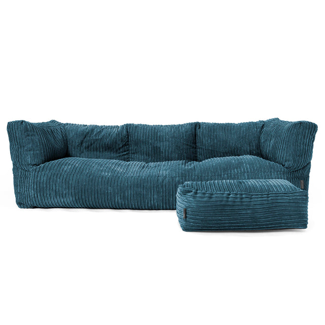 3-Sitzer Albert Sitzsacksofa - Cord Marineblau 02