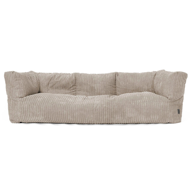 3-Sitzer Albert Sitzsacksofa - Cord Nerzfarben 01