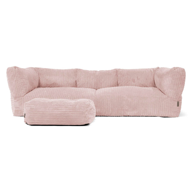3-Sitzer Albert Sitzsacksofa - Cord Rosa 02