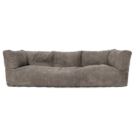 3-Sitzer Albert Sitzsacksofa - Cord Graphitgrau 01