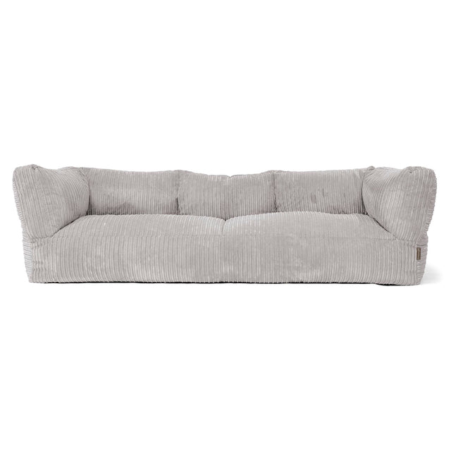 3-Sitzer Albert Sitzsacksofa - Cord Silbergrau 01