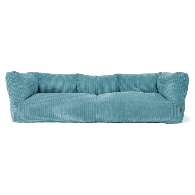3-Sitzer Albert Sitzsacksofa - Cord Türkis 01