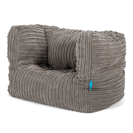 Albert Kinder Sitzsack Sessel 1-5 Jahre - Cord Graphitgrau 02