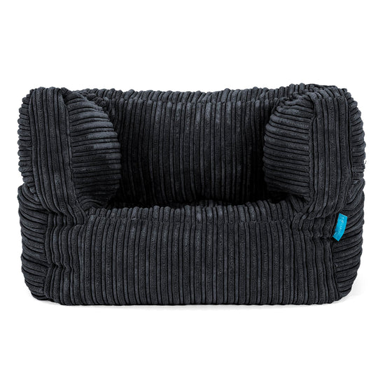 Albert Kinder Sitzsack Sessel 1-5 Jahre - Cord Schwarz 01
