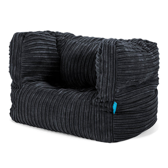 Albert Kinder Sitzsack Sessel 1-5 Jahre - Cord Schwarz 02
