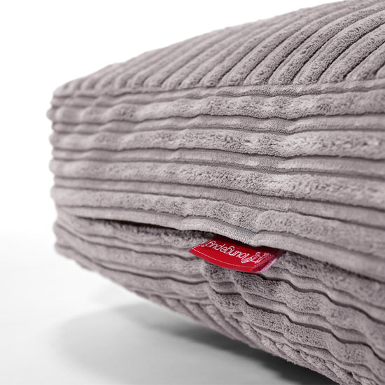 Sitzkissen - Cord Silber 02