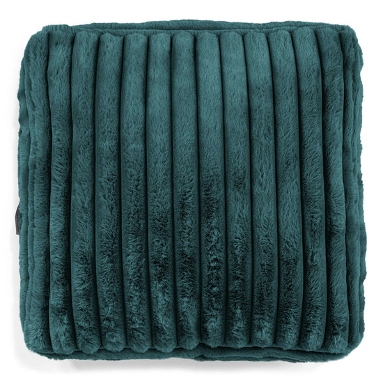 Sitzkissen - Ultra Plüsch Cord Blaugrün 02