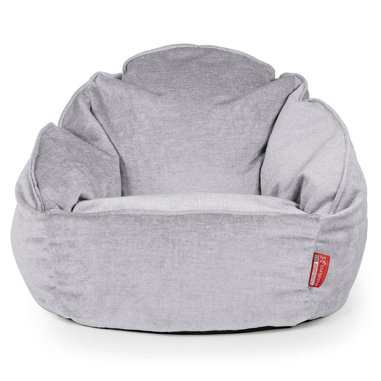Bubble Sitzsack Sessel - Chenille Grau 01