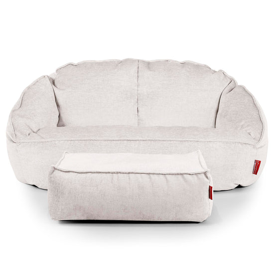 Bubble Sitzsack Sofa - Chenille Creme 02