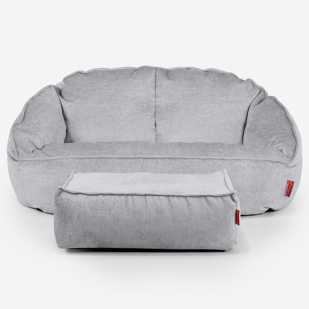 Bubble Sitzsack Sofa - Chenille Grau 02