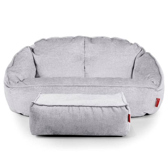 Bubble Sitzsack Sofa - Chenille Grau 02