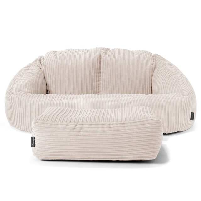 Bubble Sitzsack Sofa - Cord Elfenbein 02