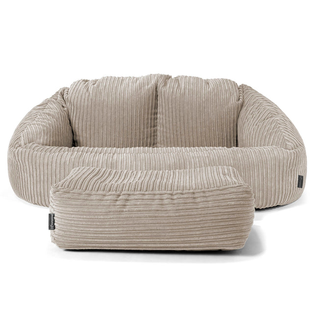 Bubble Sitzsack Sofa - Cord Nerzfarben 02