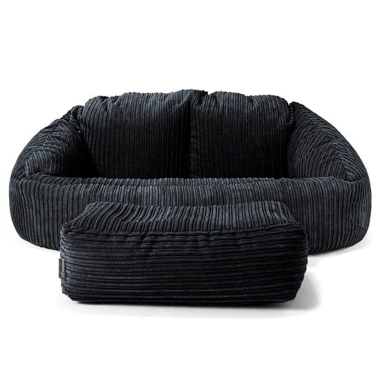 Bubble Sitzsack Sofa - Cord Schwarz 02