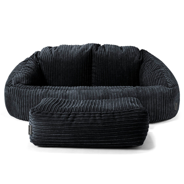 Bubble Sitzsack Sofa - Cord Schwarz 02