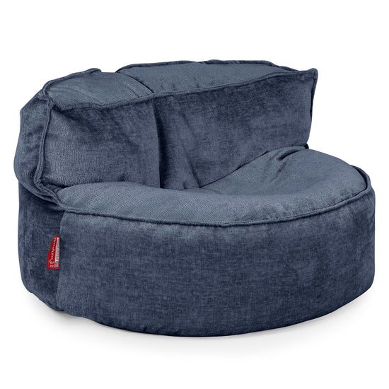 Chloe Sitzsacksofa - Chenille Marineblau 01