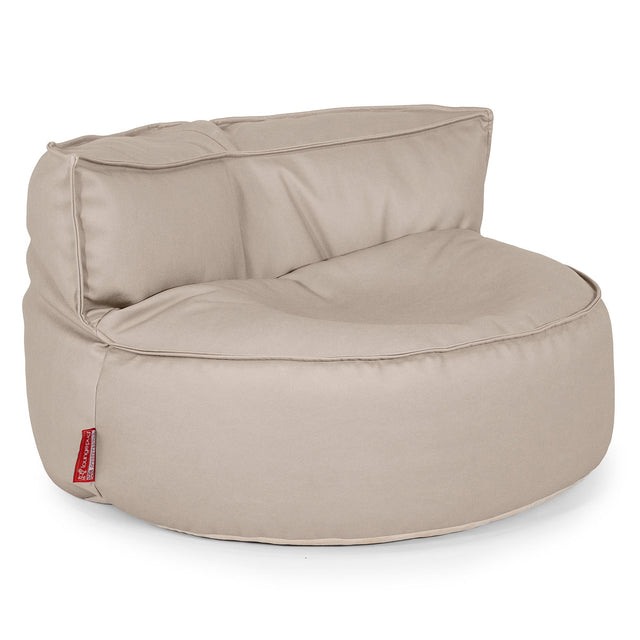 Chloe Sitzsacksofa - Veganes Leder Elfenbein 01