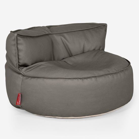 Chloe Sitzsacksofa - Veganes Leder Grau 01