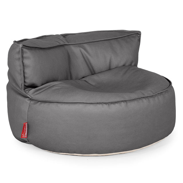 Chloe Sitzsacksofa - Veganes Leder Grau 01