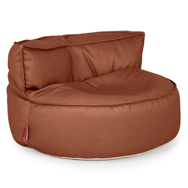 Chloe Sitzsacksofa - Veganes Leder Kastanienbraun 01