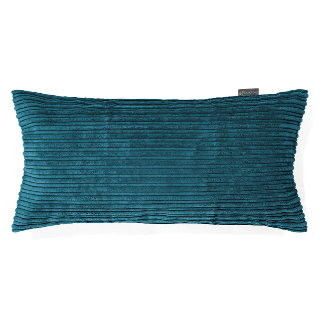 CloudSac 50 Riesen Memory-Schaum Kissen 40 x 80cm - Cord Blaugrün 01