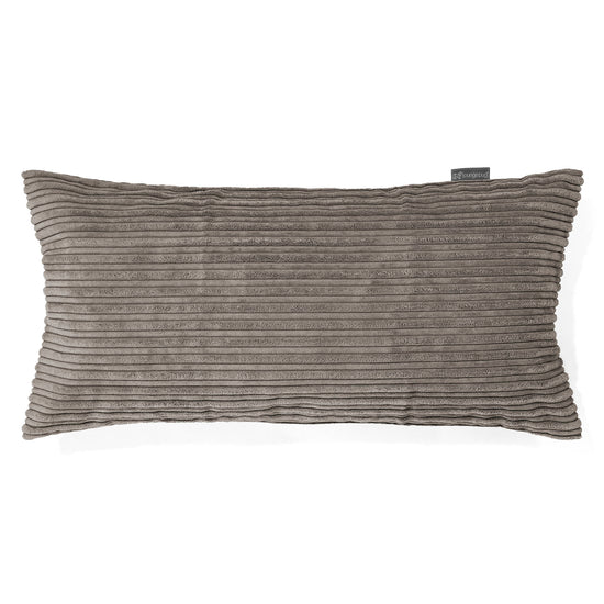 CloudSac 50 Riesen Memory-Schaum Kissen 40 x 80cm - Cord Schiefergrau 01
