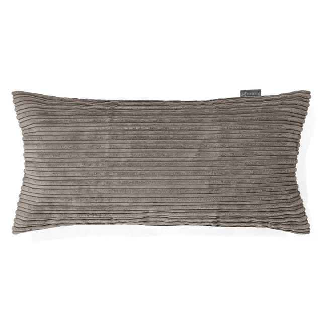CloudSac 50 Riesen Memory-Schaum Kissen 40 x 80cm - Cord Schiefergrau 01