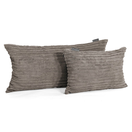 CloudSac 50 Riesen Memory-Schaum Kissen 40 x 80cm - Cord Schiefergrau 03