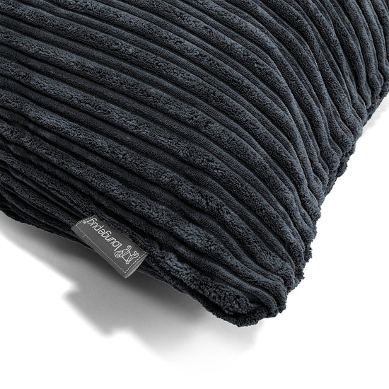CloudSac 50 Riesen Memory-Schaum Kissen 40 x 80cm - Cord Schwarz 02