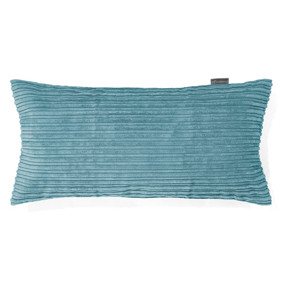 CloudSac 50 Riesen Memory-Schaum Kissen 40 x 80cm - Cord Türkis 01