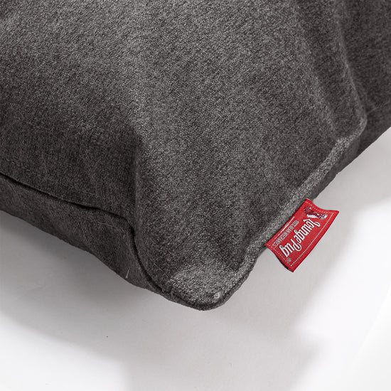 CloudSac 50 Riesen Memory-Schaum Kissen 40 x 80cm - Interalli Wolle Grau 02