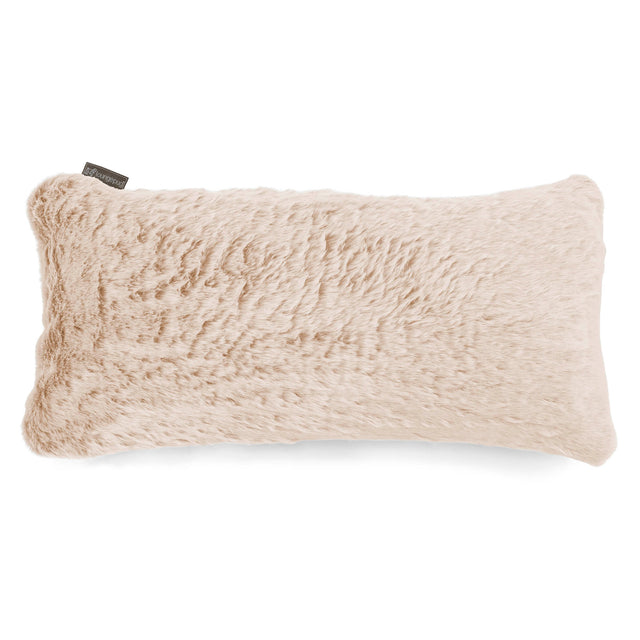 CloudSac 50 Riesen Memory-Schaum Kissen 40 x 80cm - Kaninchen Kunstfell Weiß 01