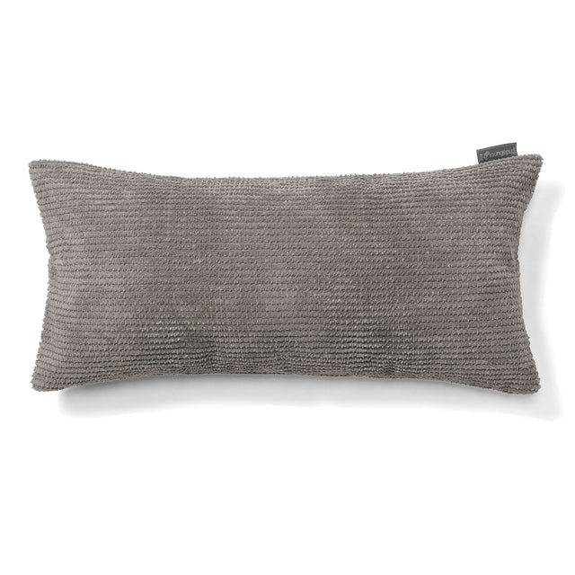 CloudSac 50 Riesen Memory-Schaum Kissen 40 x 80cm - Pom-Pom Anthrazit 01